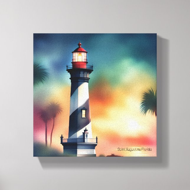 Toile Saint Augustine Florida Lighthouse Art V133 (Recto)