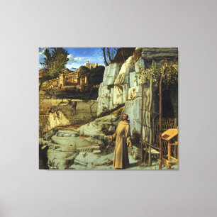 Toile Saint François dans le désert par Giovanni Belli
