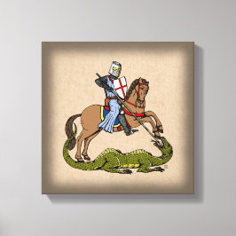 Toile Saint George et le Dragon du XIIIe siècle