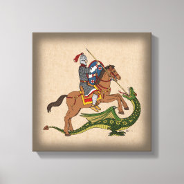 Toile Saint-Georges romain et le Dragon