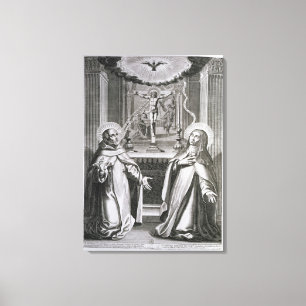 Toile Saint Jean de la Croix et Sainte Thérèse d'Avila