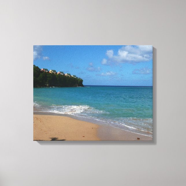 Toile Saint Lucia Beach Paysage tropical (Recto)