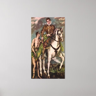 Toile Saint Martin et le mendiant d'El Greco vers 1600