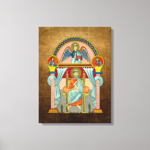 Toile Saint Matthieu Icône religieuse du 6ème siècle