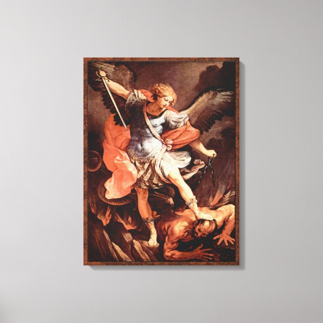 Toile Saint Michel l'Archange par Reni Good vs Evil (Recto)