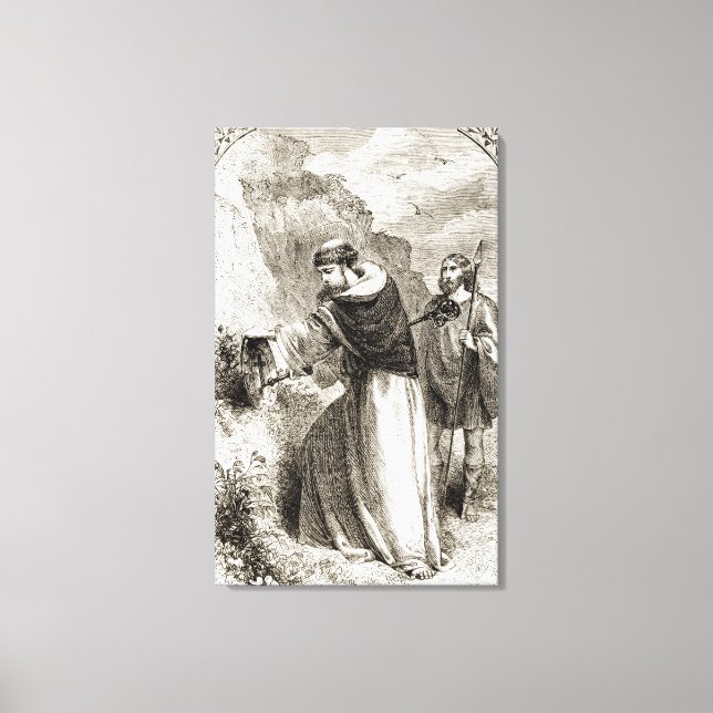 Toile Saint Patrick marquant le bouclier de Connal avec  (Recto)
