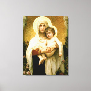 Toile Sainte Vierge Marie et Enfant Jésus