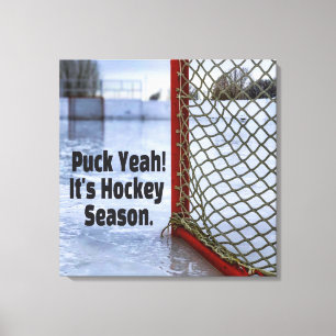 Toile Saison de hockey glace froid drôle Humour canard