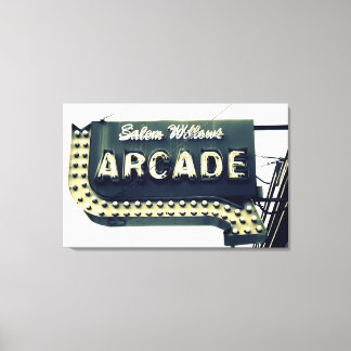 Toile Salem Willow Arcade Neon Sign Canvas