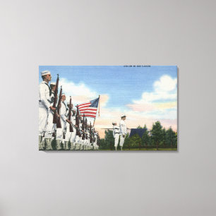 Toile Salut à la formation de couleurs - marine des USA