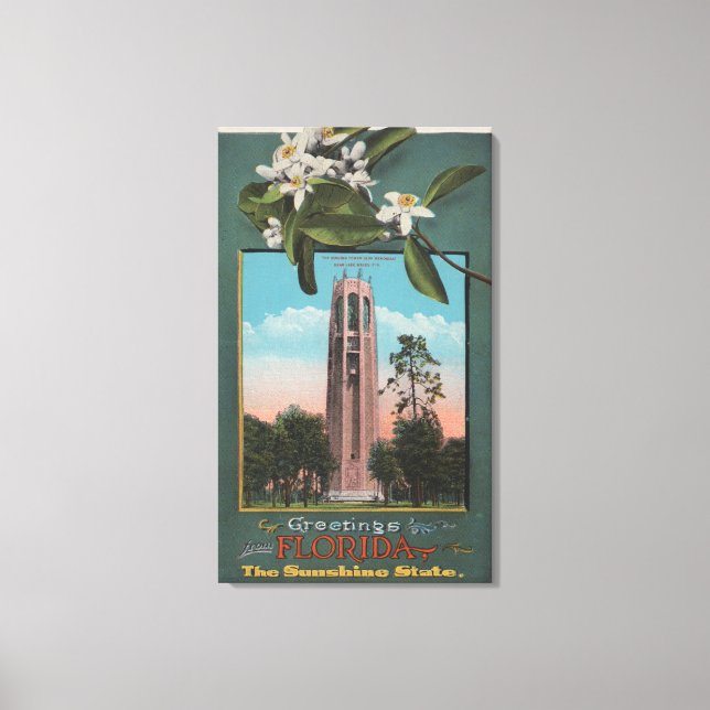 Toile Salutations de Floride & Photo du chant (Recto)