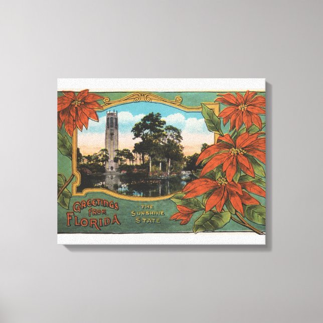 Toile Salutations de la Floride l'Etat Sunshine (Recto)