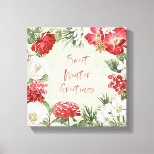Toile Salutations hivernales douces