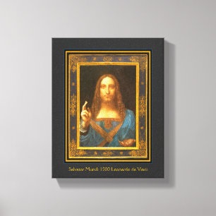 Toile Salvator Mundi 1500 Leonardo da Vinci