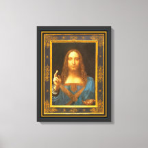 Salvator Mundi 1500 Leonardo da Vinci Canvas Impri