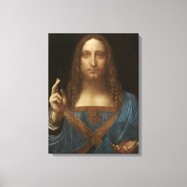 Toile Salvator Mundi (par Leonardo da Vinci) (Recto)
