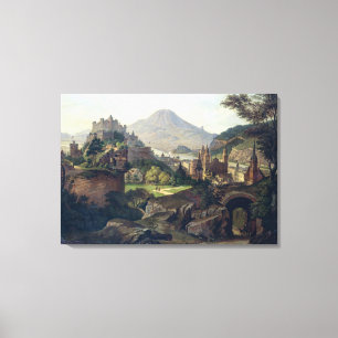 Toile Salzbourg avec la forteresse de Hohensalzburg