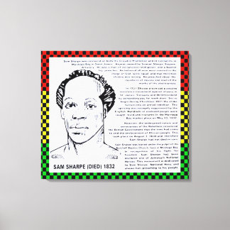 Toile Sam Sharpe Héros jamaïcain