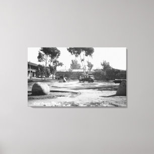 Toile San Diego, vieille photographie de vue de plaza de