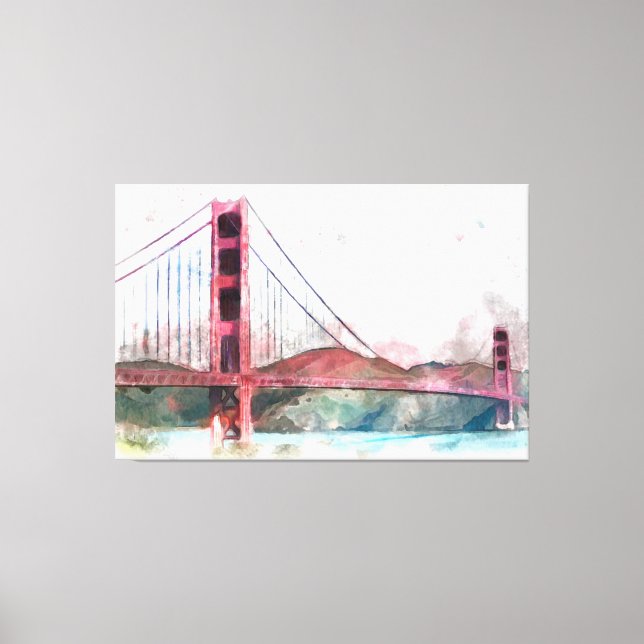 Toile San Francisco, CA - Golden Gate Bridge Grande horl (Recto)