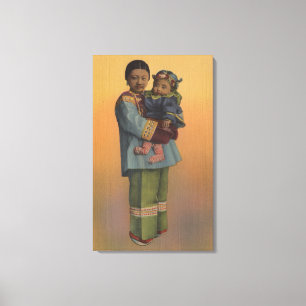 Toile San Francisco, CAChinese Femme & Baby