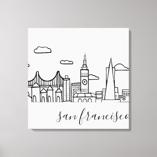 Toile San Francisco Skyline (Recto)