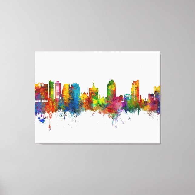 Toile San Jose California Skyline (Recto)