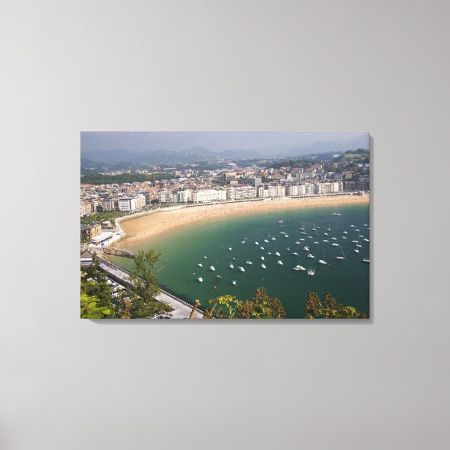 Toile San Sebastian, Espagne. La ville basque de San (Recto)
