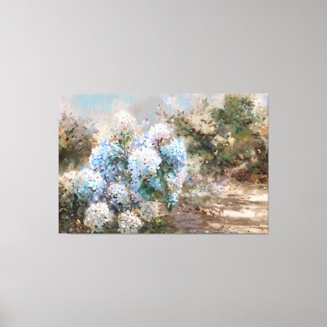 Toile *~* Sand Beach TV2 Hydrangea art Canvas Imprimer (Recto)
