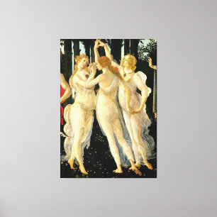 Toile Sandro Botticelli "Primavera - Les Trois Grâces" 