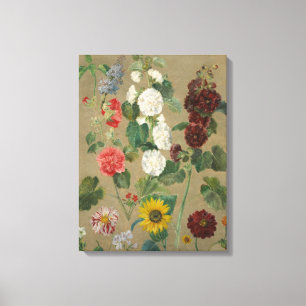 Toile Sans titre (fleurs) (huile à bord)