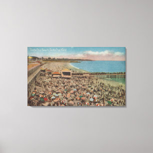 Toile Santa Cruz, CA - scène de plage complètement des