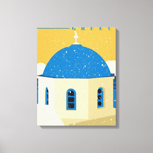 Toile Santorin Grèce (Recto)