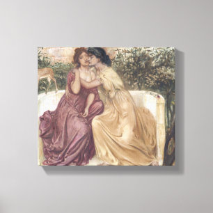 Toile Sappho et Erinna dans un jardin grec (Lesbian Love