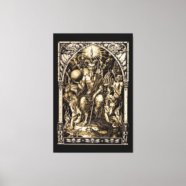 Toile Satan A ÉNORMÉMENT ÉTÉ ÉNORME 40"x60" (Recto)