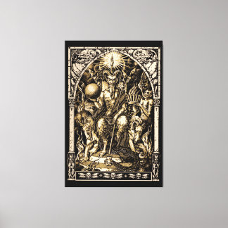 Toile Satan A ÉNORMÉMENT ÉTÉ ÉNORME 40"x60"