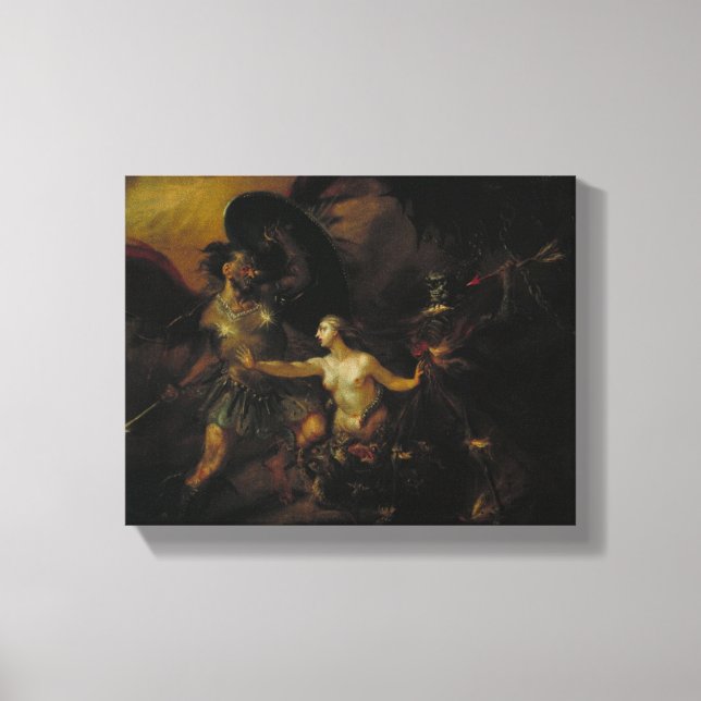 Toile Satan, le péché et la mort (Recto)