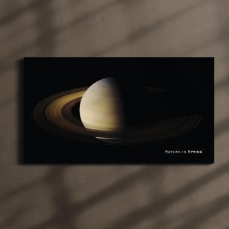 Toile Saturne à l'équinoxe du printemps, Cassini-Huygens