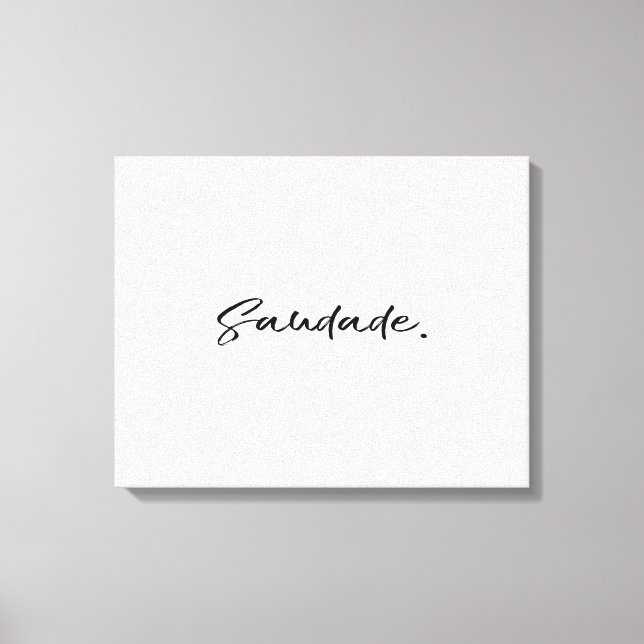 Toile Saudade Noir (Recto)