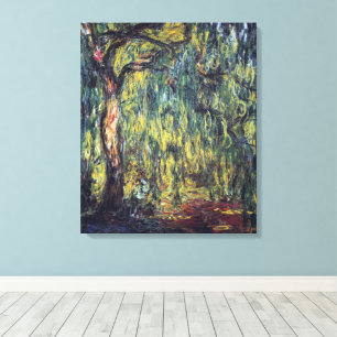 Toile Saule pleureur par Claude Monet, Beaux-Arts Vintag