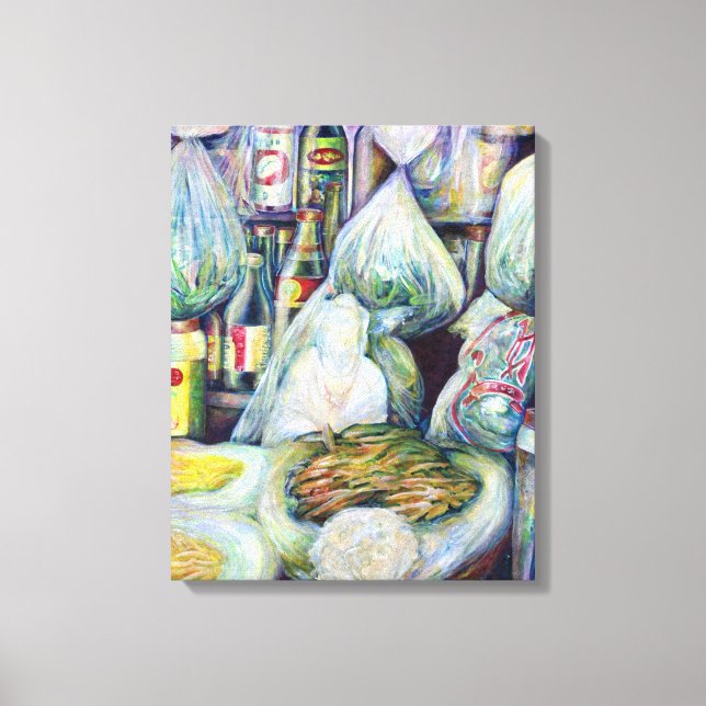 Toile Saveurs séchées à Singapour (Recto)