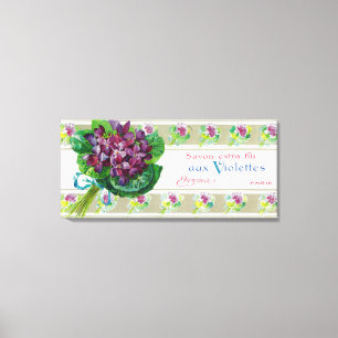 Toile Savon LabelParis, France de Violettes