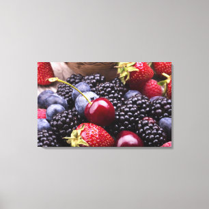 Toile Savoureux Fruits D'Été Sur Une Table En Bois