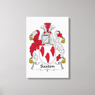 Toile Saxton Family Crest