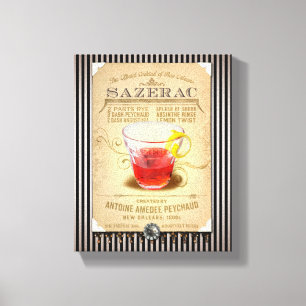 Toile Sazerac le cocktail officiel de la