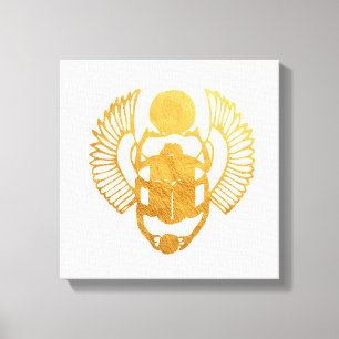 Toile Scarab Egypte. Le scarabée égyptien aile.