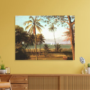 Toile Scène de Floride, peinture d'art fin,