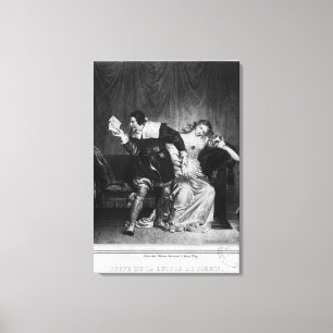 Toile Scène de la lettre du cousin