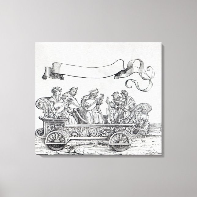 Toile Scène de la procession triomphale de Maximilien (Recto)