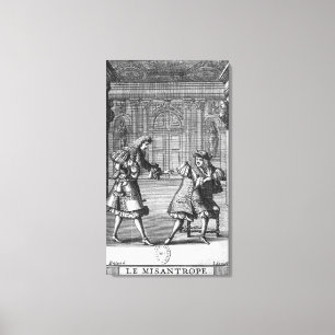 Toile Scène de 'Le Misanthrope'
